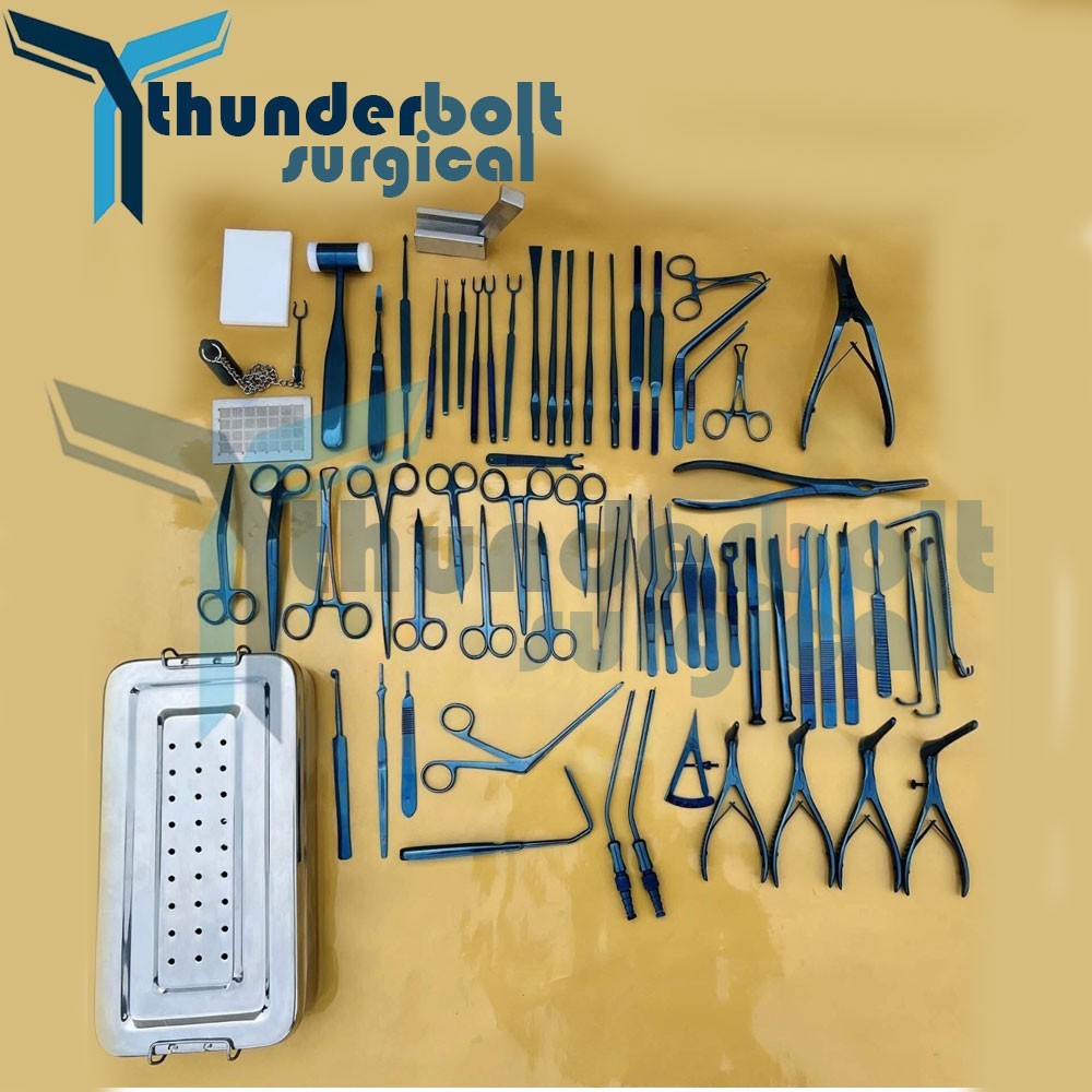 New Rhinoplasty Instruments Set Titanium Coated Nose Surgery Quality With Box
