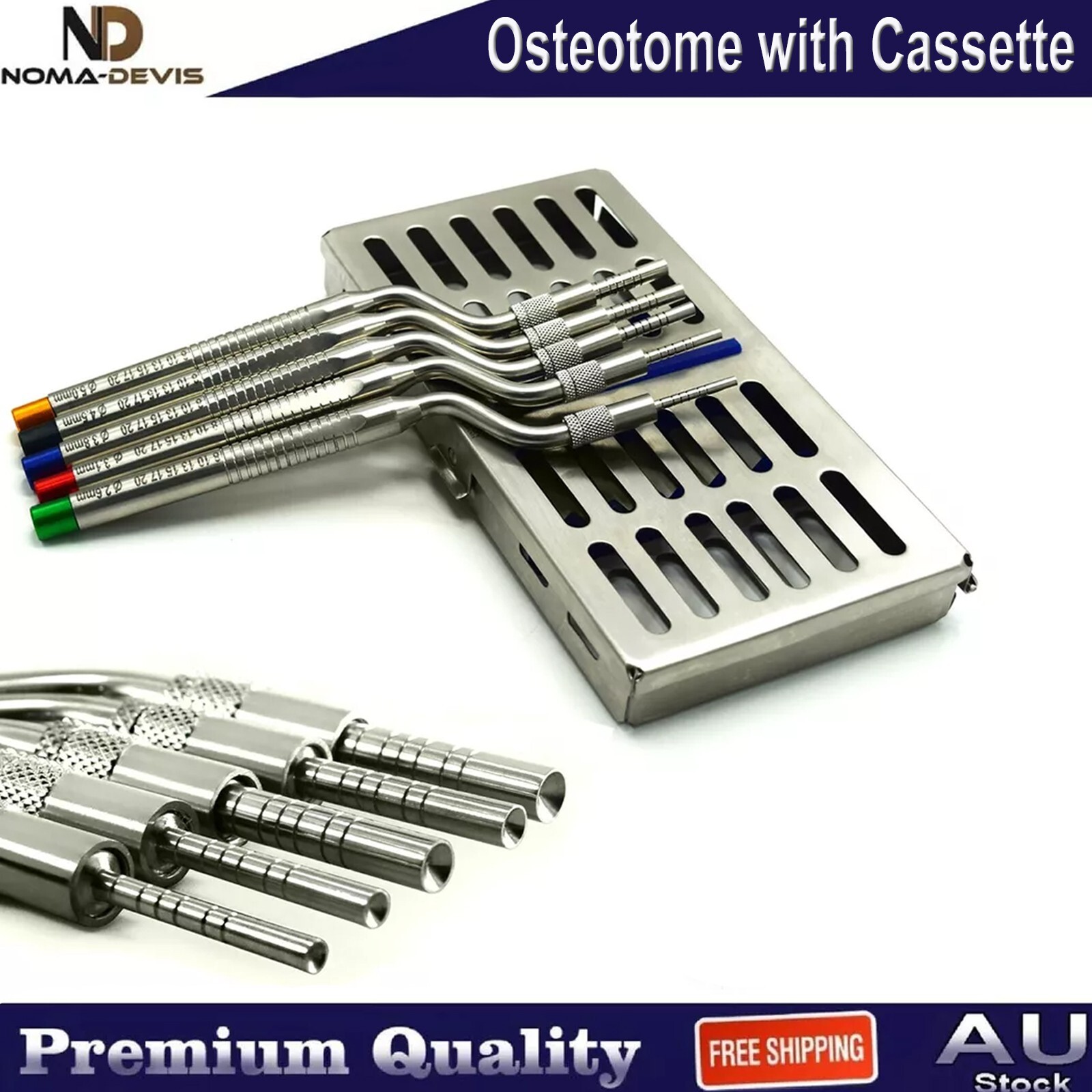 Surgical Implant Sinus Lift Concave Osteotome Bone Mead Hammer With Cassettes CE