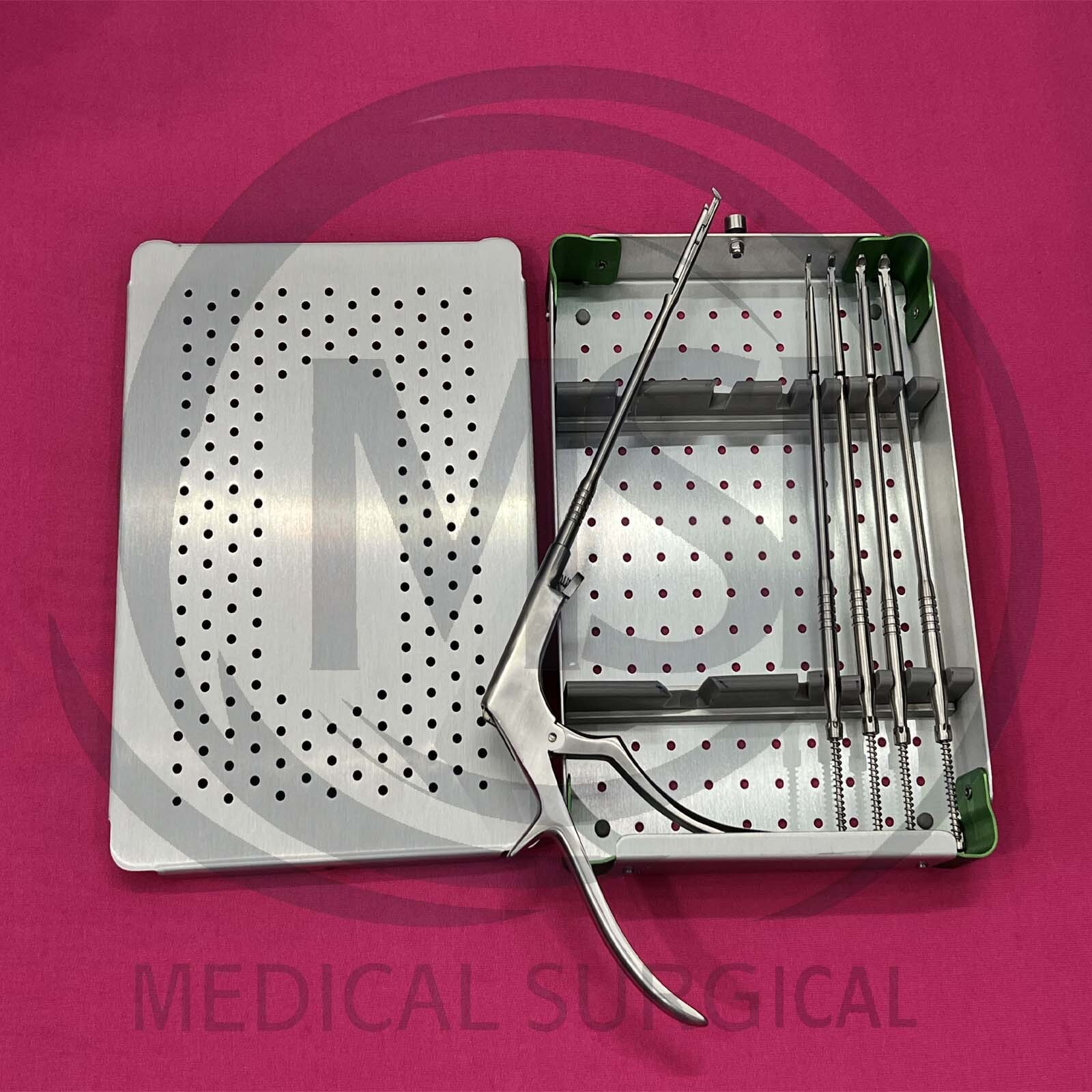Spine Surgery Rongeur Straight 1 to 5mm Interlaminar Spine Endoscopic Set 18cm