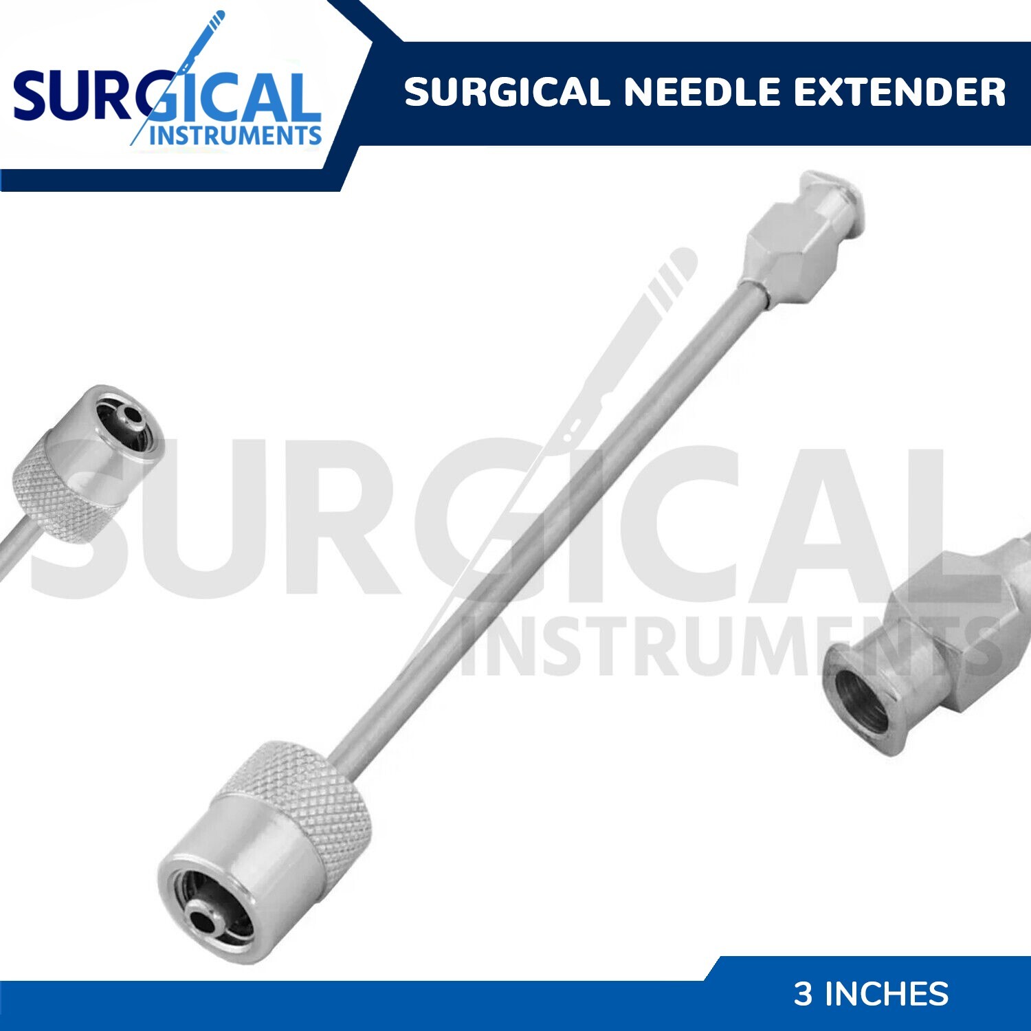 Surgical Needle Extender 3″ Stainless Steel Cervical Block Instruments German Gr