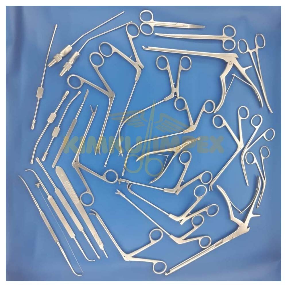 Fess Instruments Endoscopic Sinus Surgery ENT Instruments Set with case