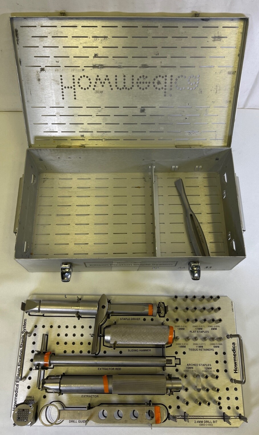 Howmedica Ellison Fixation Instrument System w/ Sterilization Case Orthopedics
