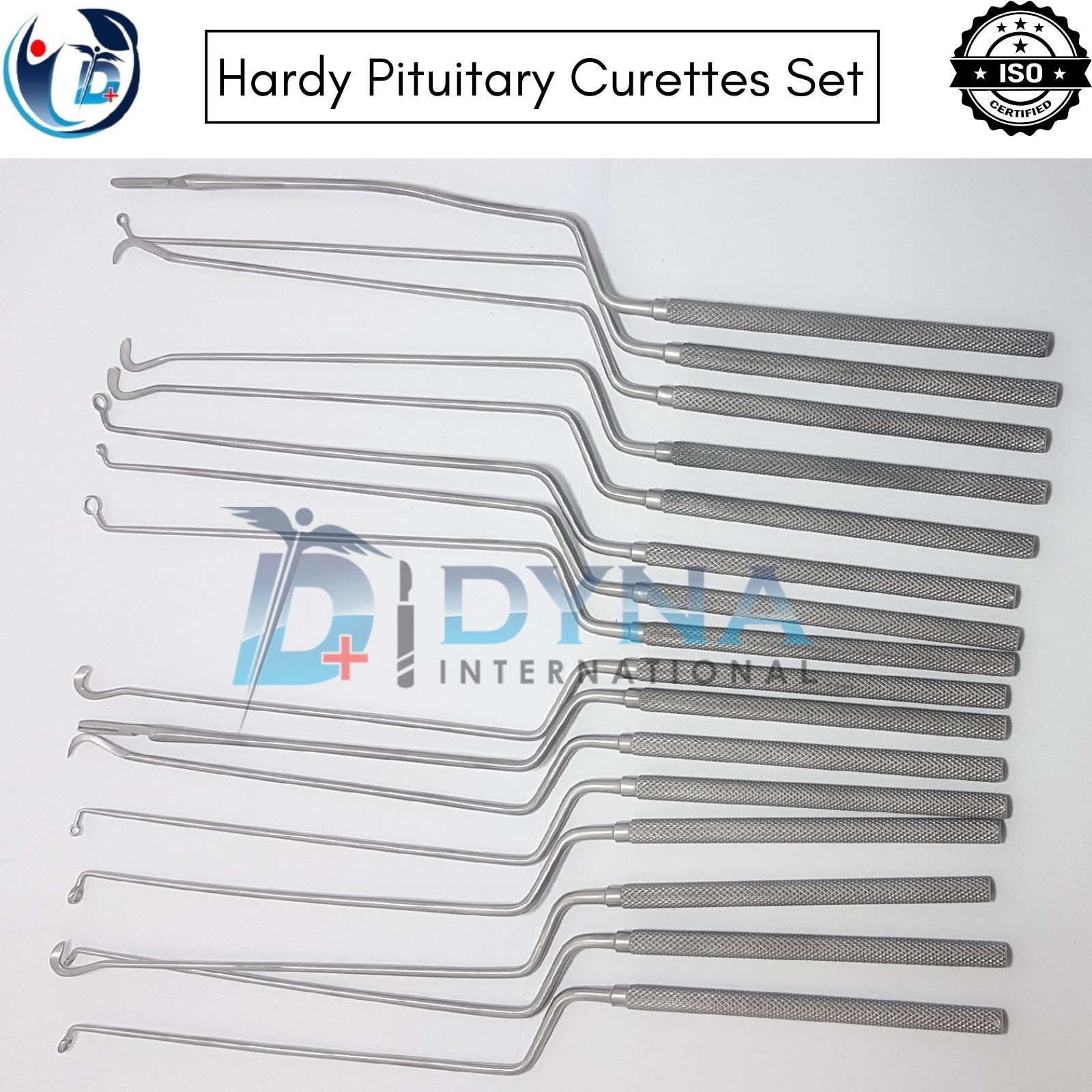 Hardy Pituitary Neuro Curettes Set Of 16 Surgical Instruments Transsphenoidal CE