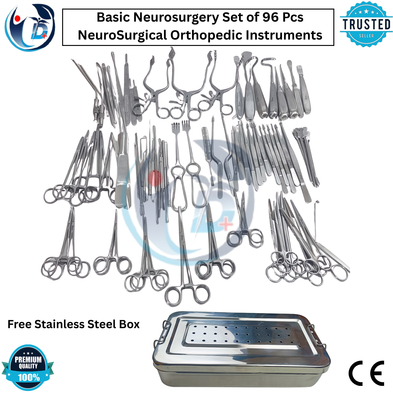 Basic Neurosurgery Set of 96 Pcs NeuroSurgical Orthopedic Instruments