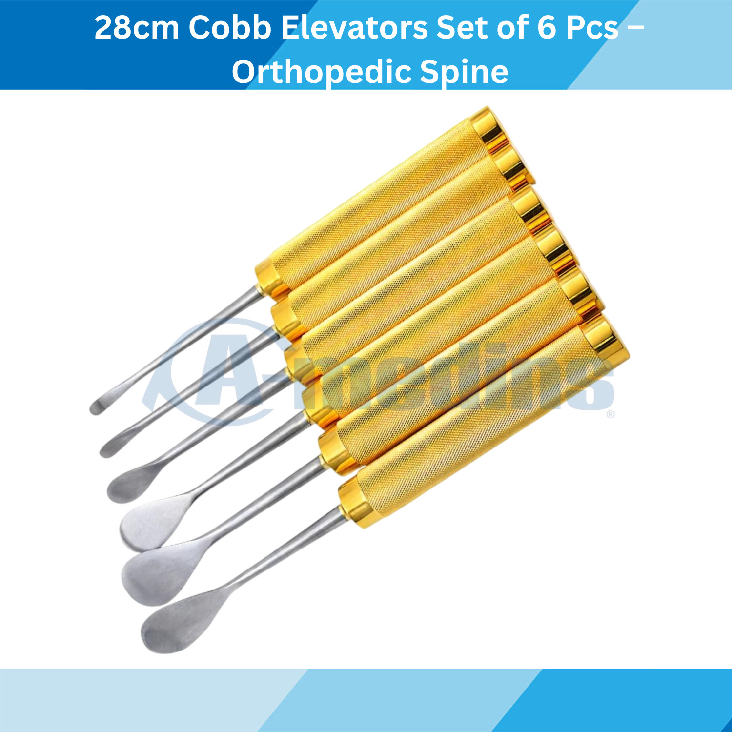 Cobb Elevator Set 6 Pcs 28cm Orthopedic Spine Surgical Instruments Stainless