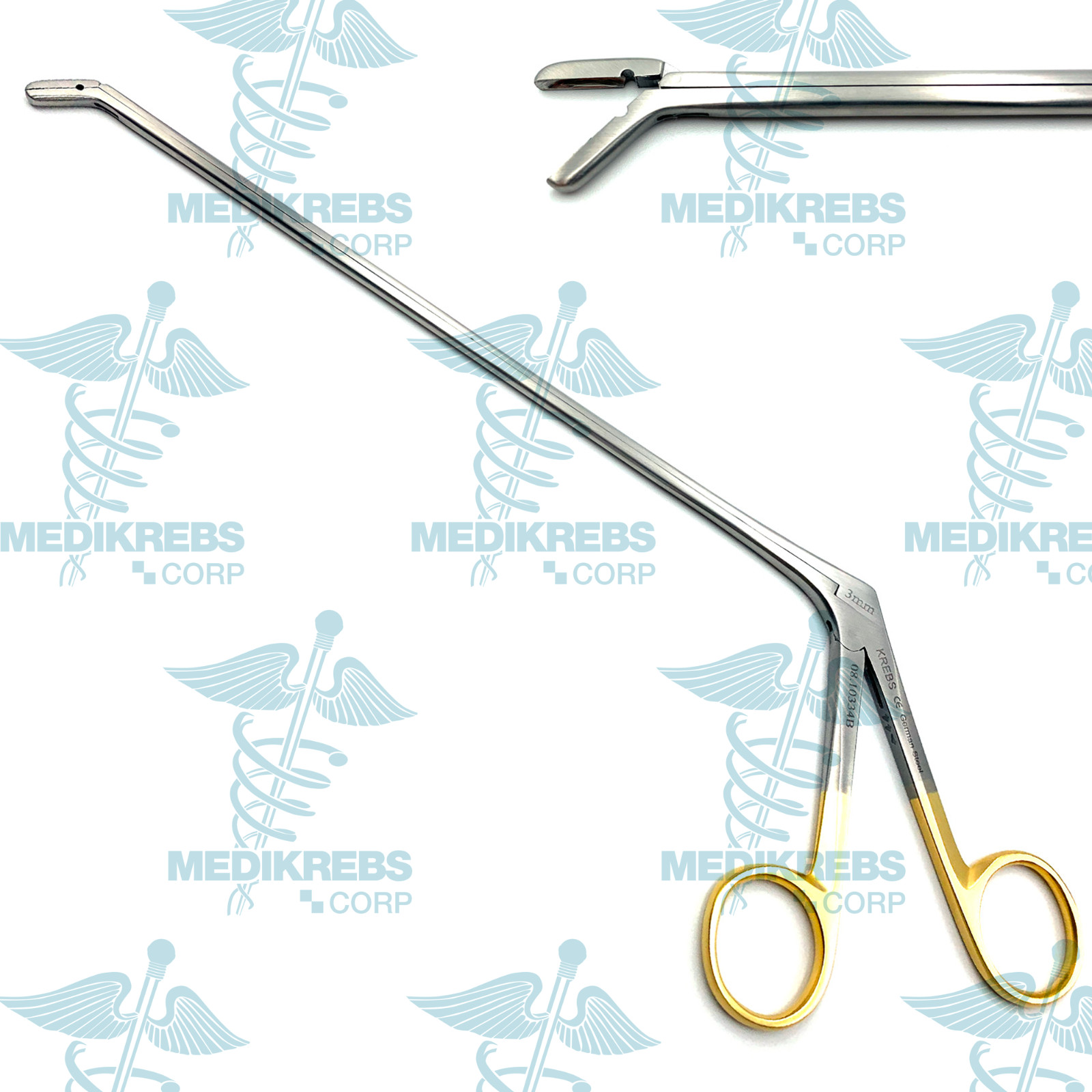 Caspar Intervertebral Disc Rongeur 3 mm x 22 cm Down Cushing OR Grade Steel