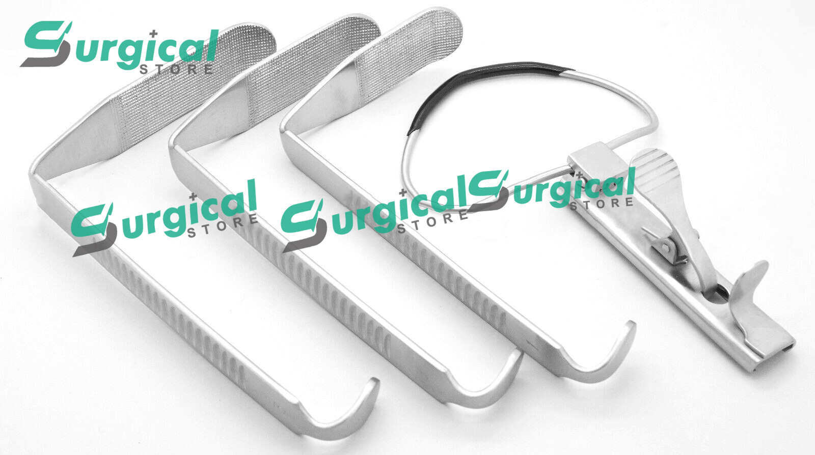 OR Grade McIVOR Mouth Gag Set With Blades #1 – 2 – 3 Dental ENT Instruments S-S