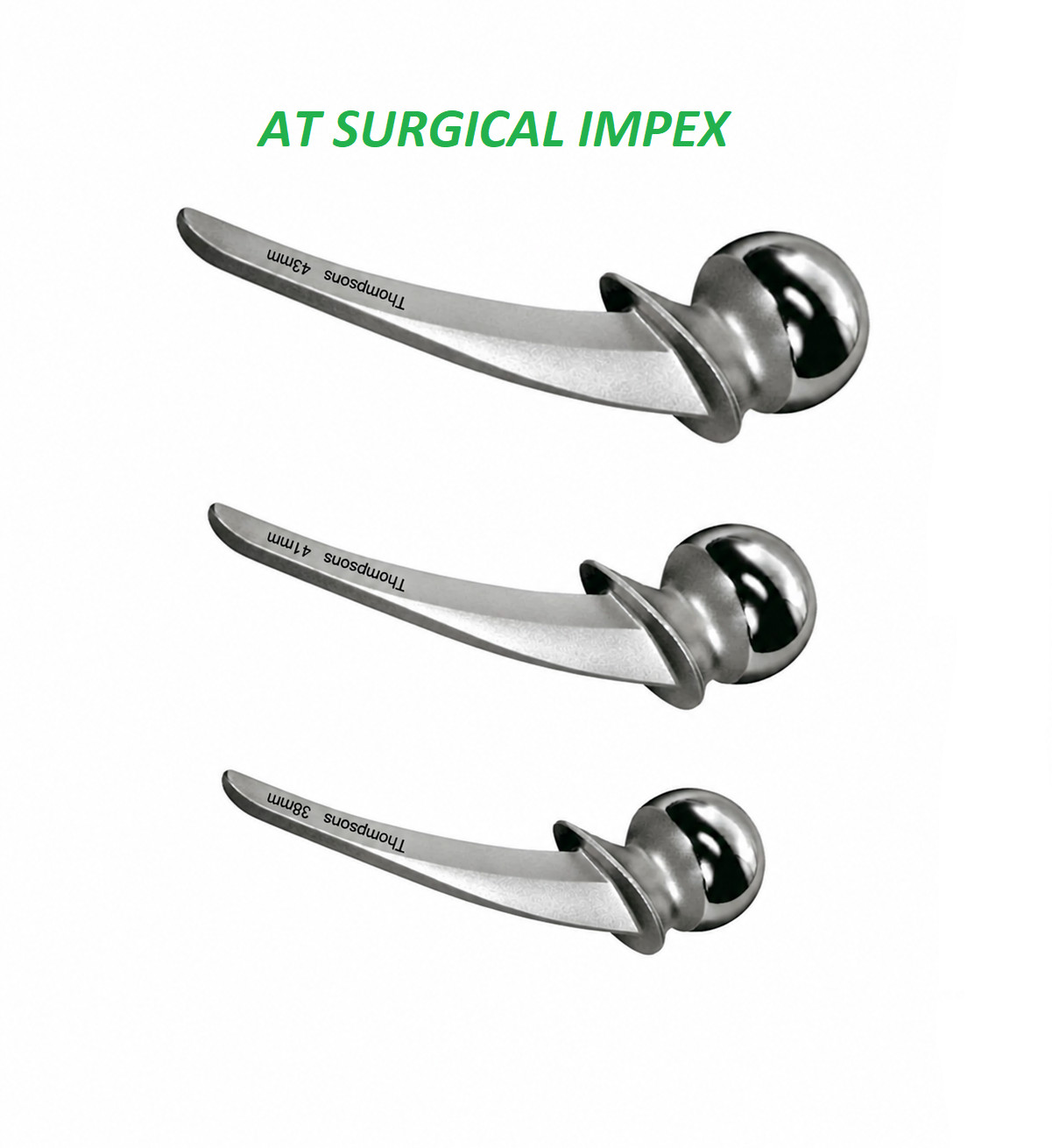Thompson Hip Prosthesis Standard Stem 3 Pcs Orthopedic Instrument Set
