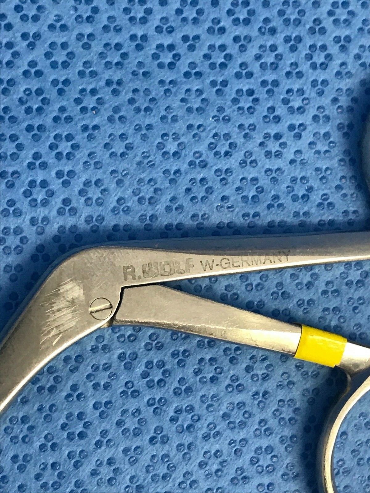 R. Wolf 3.4mm Arthroscopic Hook Scissors Curved Left Arthroscopy Orthopedic