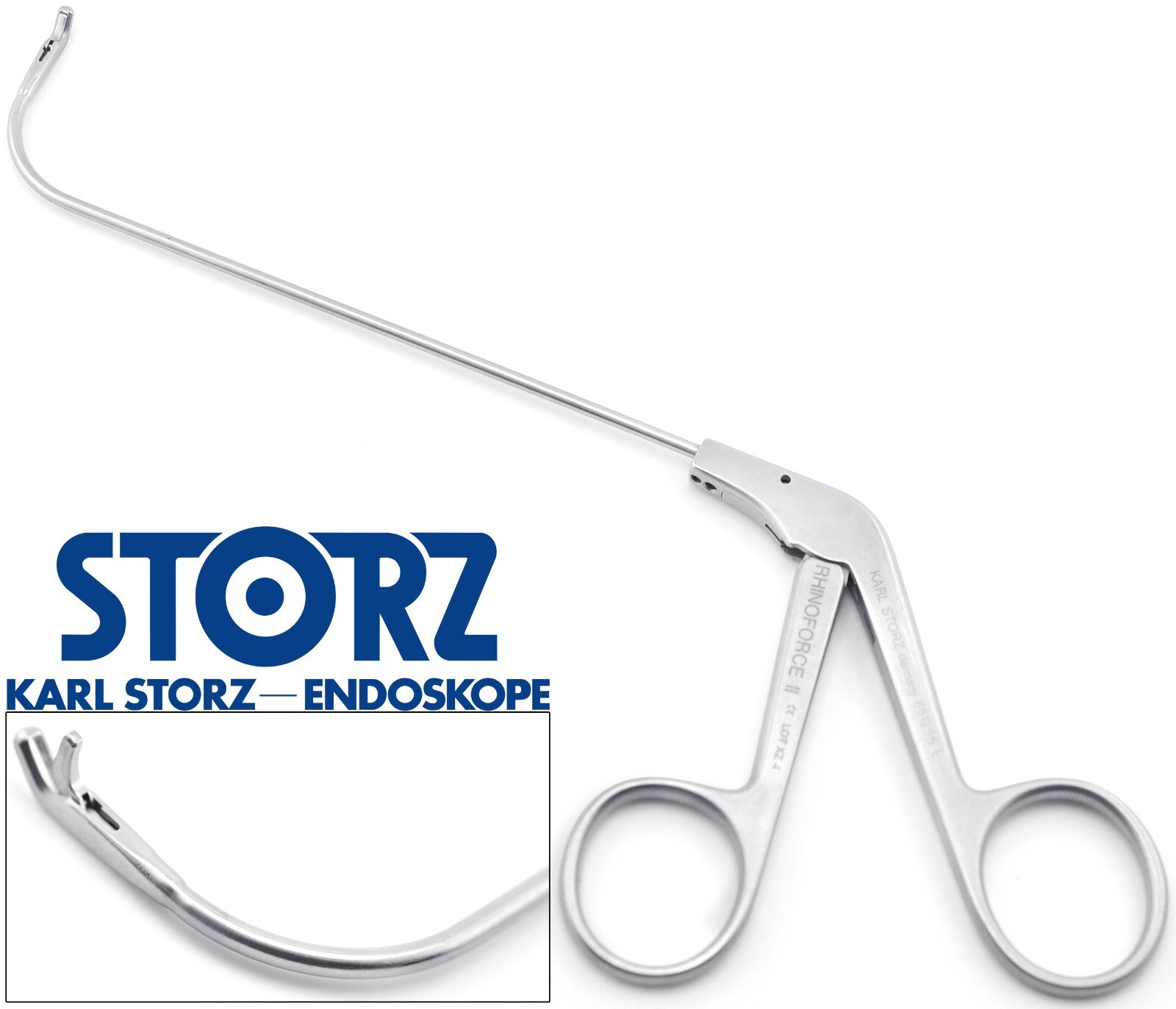 KARL STORZ 651255L Rhinoforce II KUHN 90° Sinus Punch Left Side 1.5x4mm Bite 6″