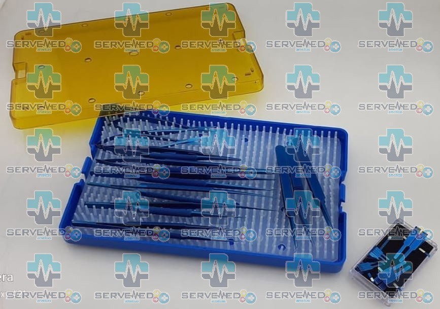 Opthalmic Micro Surgery 4 Pieces Instruments Kit With Titanium Box Top Quality