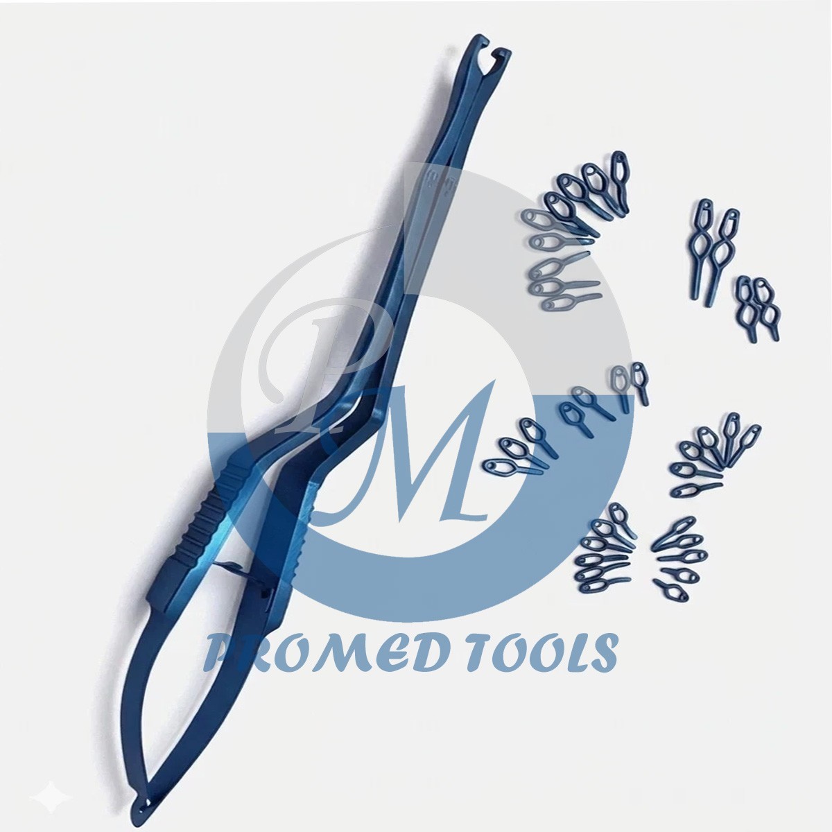 Aneurysm Titanium Clips Set | 40 Clips + Rotating Clip Applicator Instrument