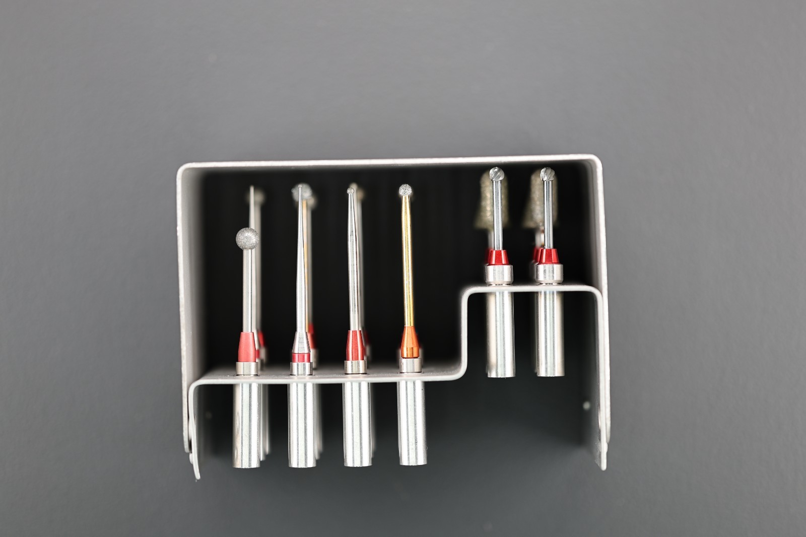 Zimmer Amsco Hall 5056-07 Ototome Bur Rack with 19 Assorted – Ultrasonic Cleaned