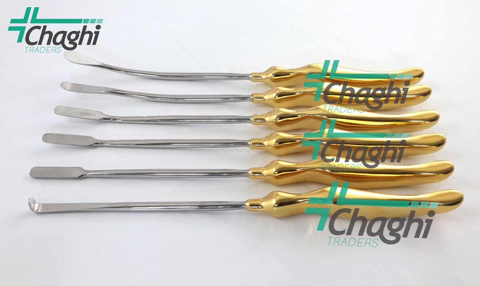 Face Lift Brow lift Dissectors & Elevator 6 PCs Set Plastic surgery instruments