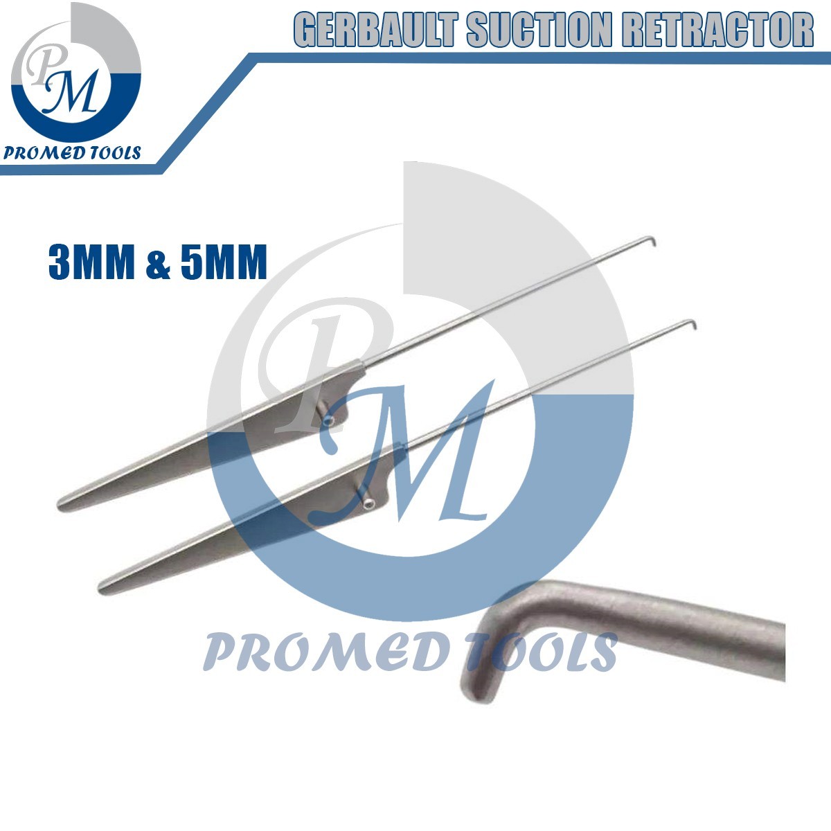 New 2 Pcs Arthroscopy Hook Probe Knife – 3mm & 5mm Stainless Steel Arthroscopy
