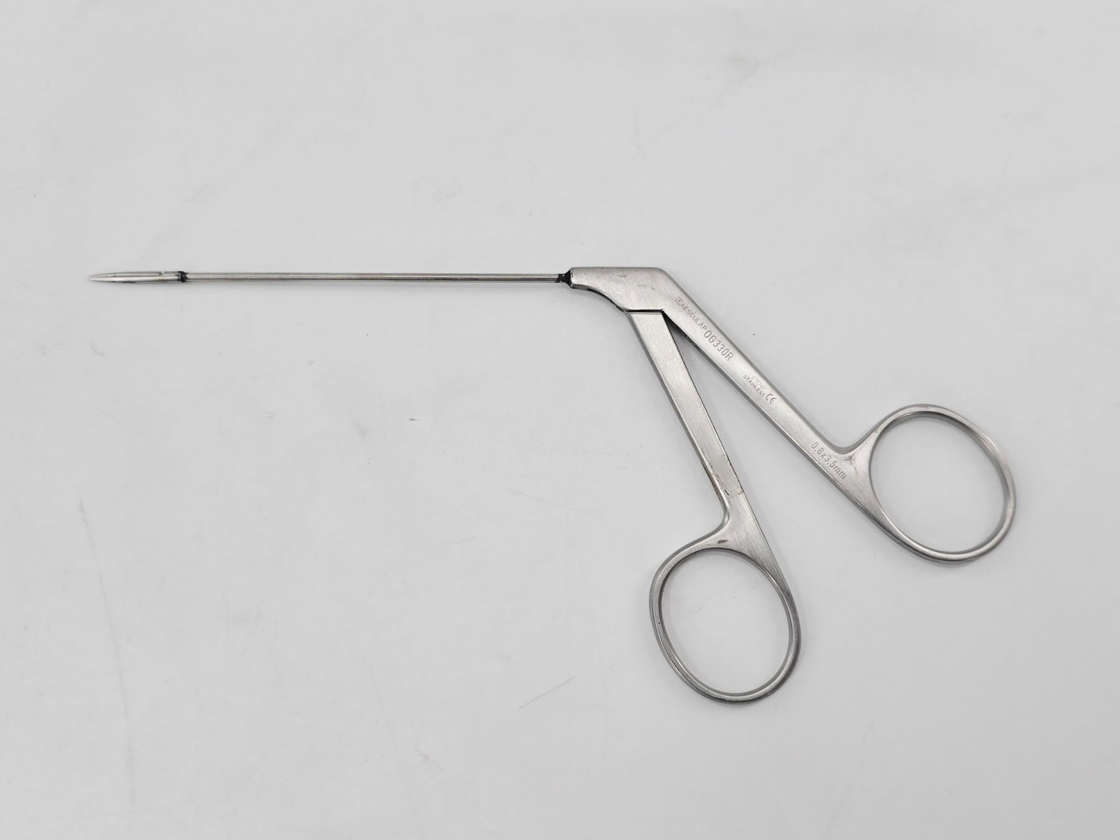 Aesculap OG330R Micro Alligator Grasping Forceps Serrated ENT 6″