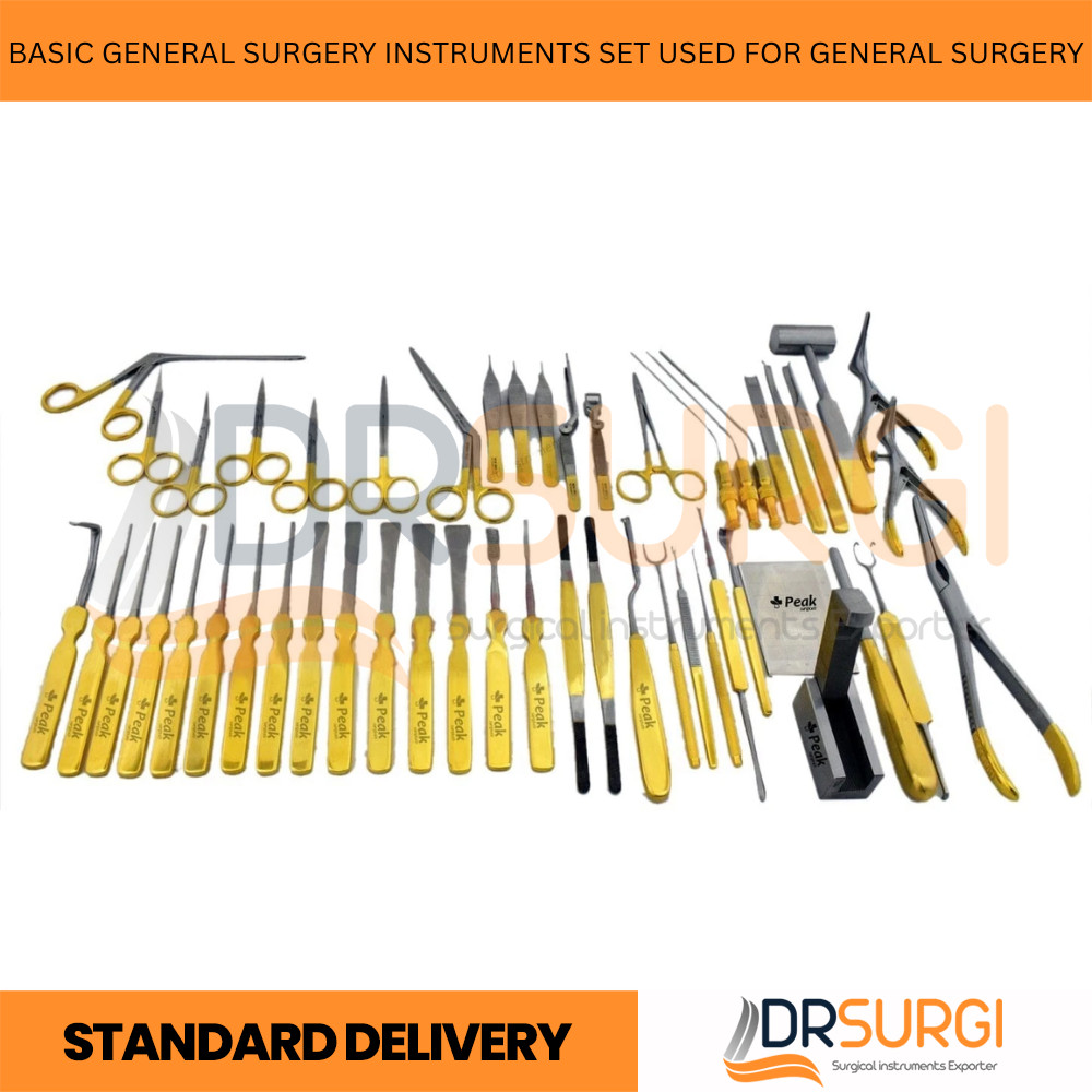 Basic General Surgery Instruments set used for General Surgery