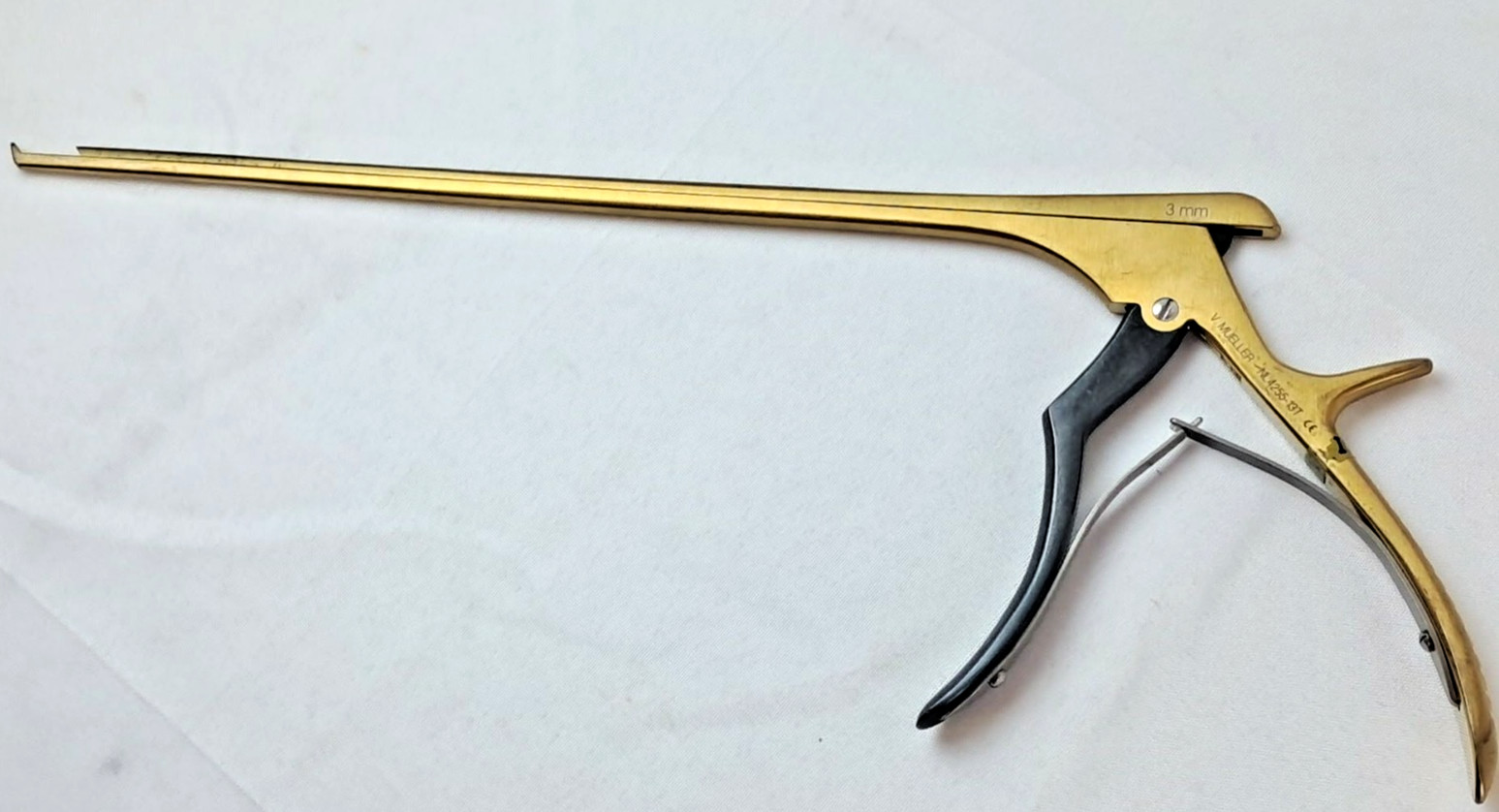 V. Mueller NL4255-13T T-Coat Micro-Handle Kerrison Rongeur 3mm 40° Up 8″