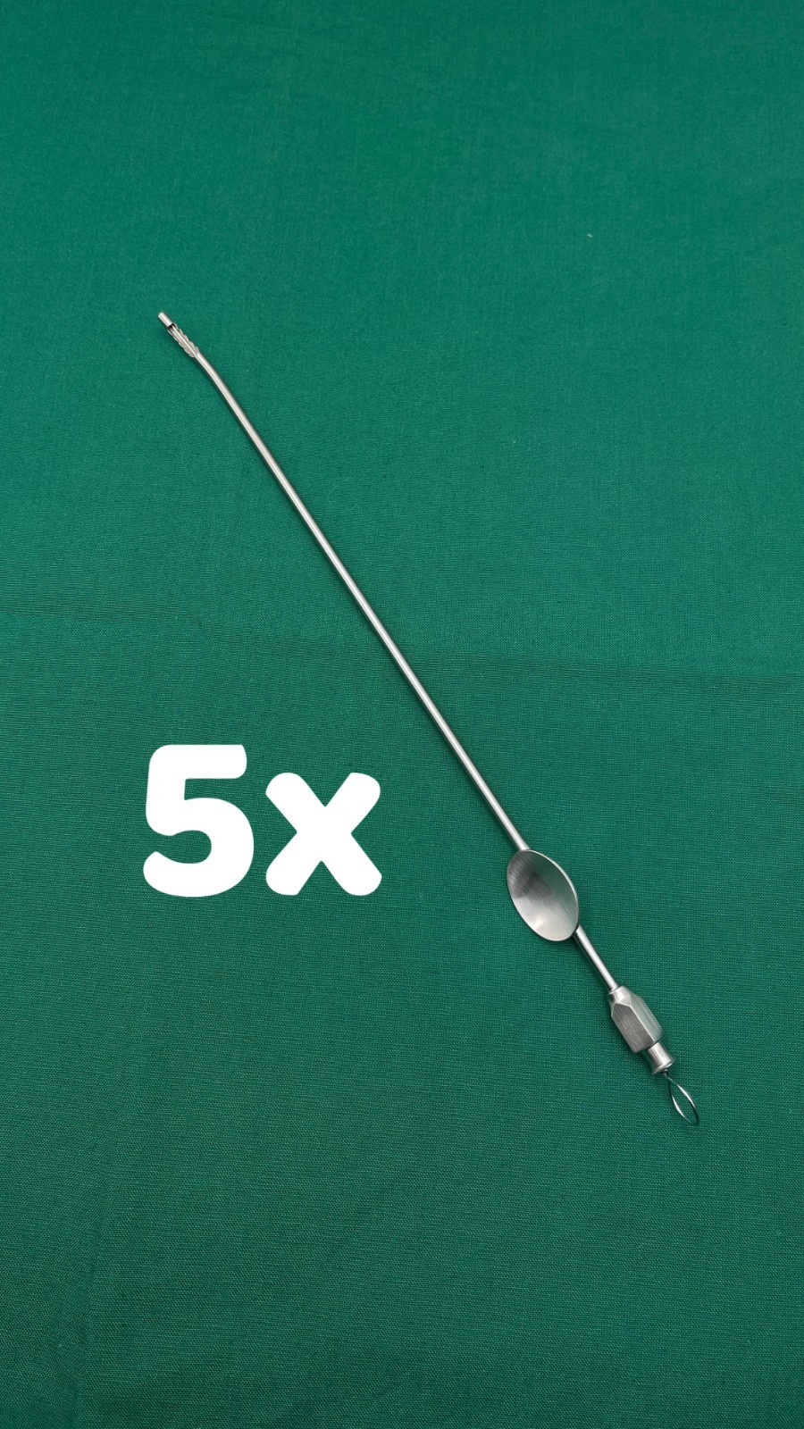 Lot of 5 Endometrial Biopsy Curette Novak 3 mm Sharp Serrated Teeth Gynecology