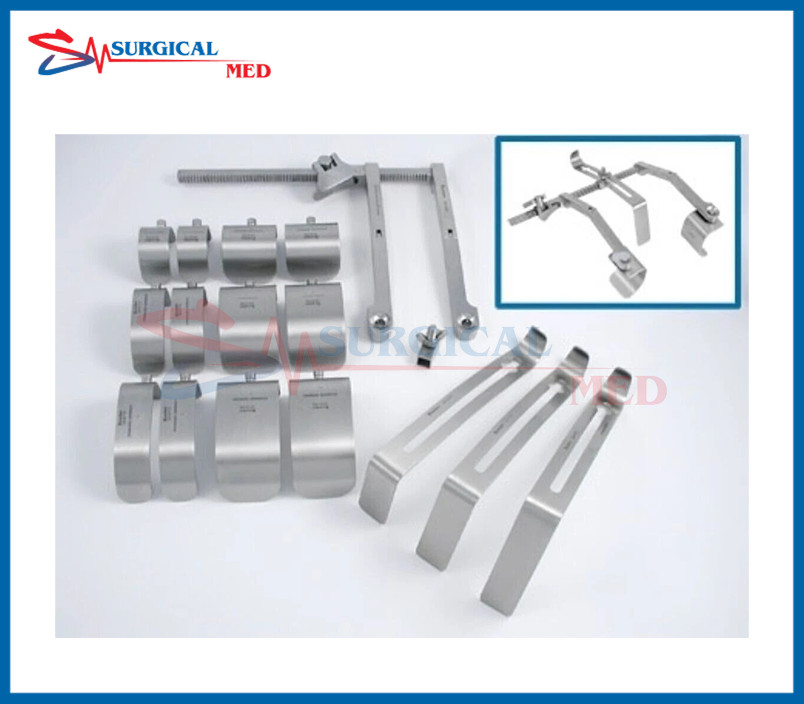 Frame with 3 Middle Blades and 12 Swivel Blades Buxton Shoulder Retractor