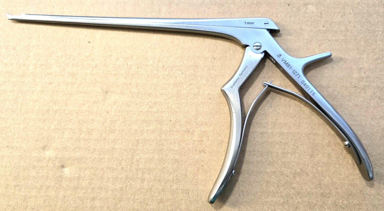 V.Mueller VM81-1271 Orthopedic Kerrison Rongeurs 1mm Up 7″ Shaft 40 degree