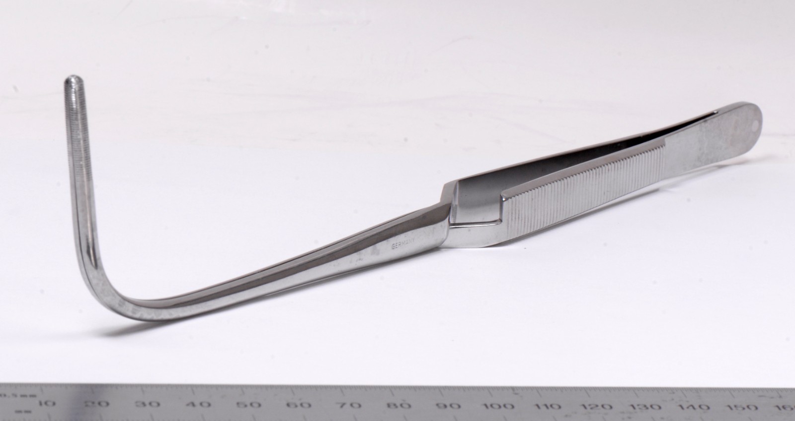 Dittmar Jackson Cross Action Forceps 9½” Curved Surgical Stainless Germany