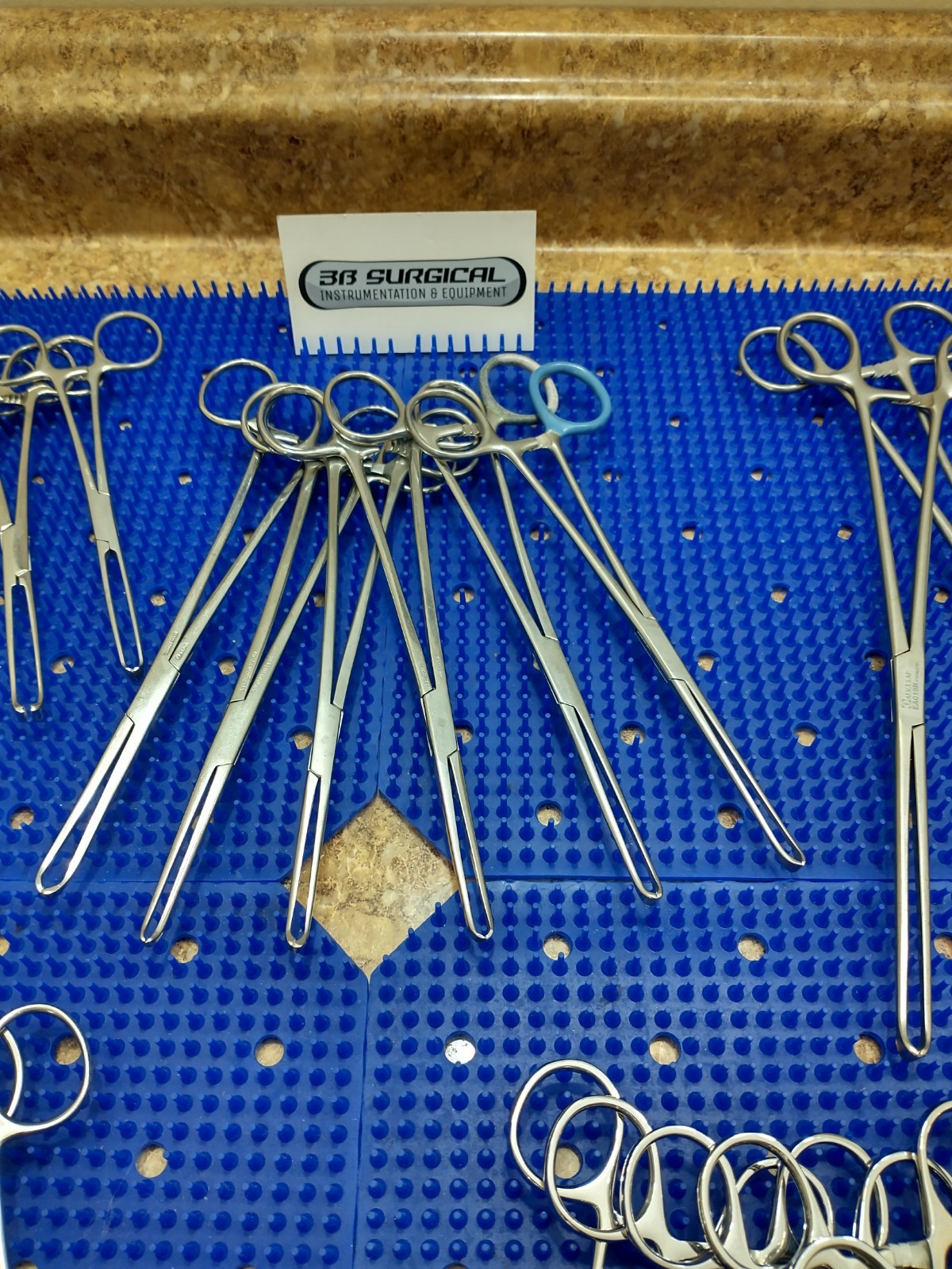 27 AESCULAP CODMAN V MUELLER SSI ALLIS TISSUE FORCEPS / CLAMPS 6″ 7.5″ 8″ 10″