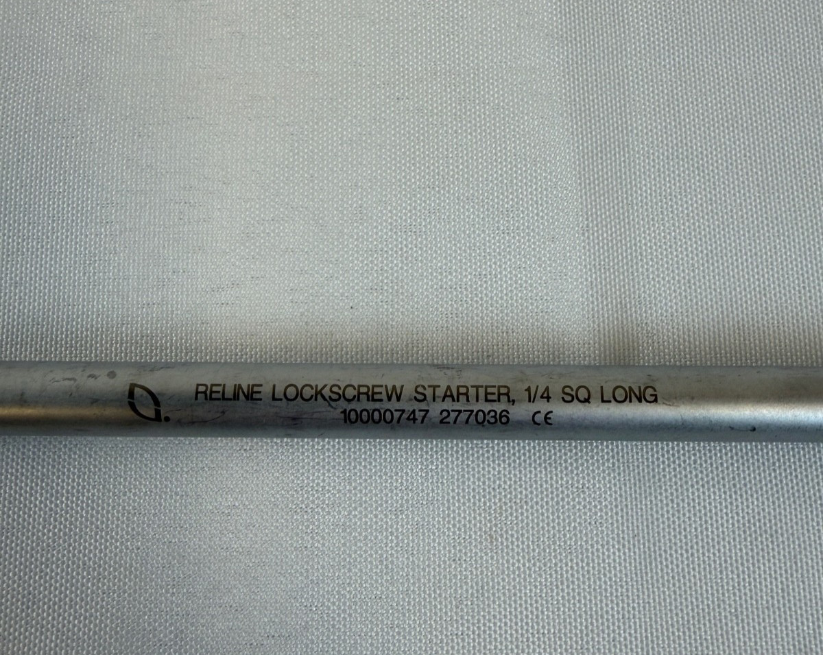 Nuvasive 10000747 Reline Long Lockscrew Starter Driver 1/4″ Connection Neurology