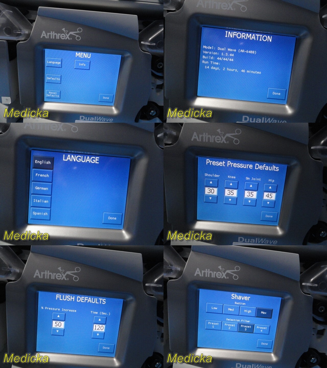 2010 Arthrex APS II Shaver Console W/ AR-6480 Dual Pump & Remote ~ 23152
