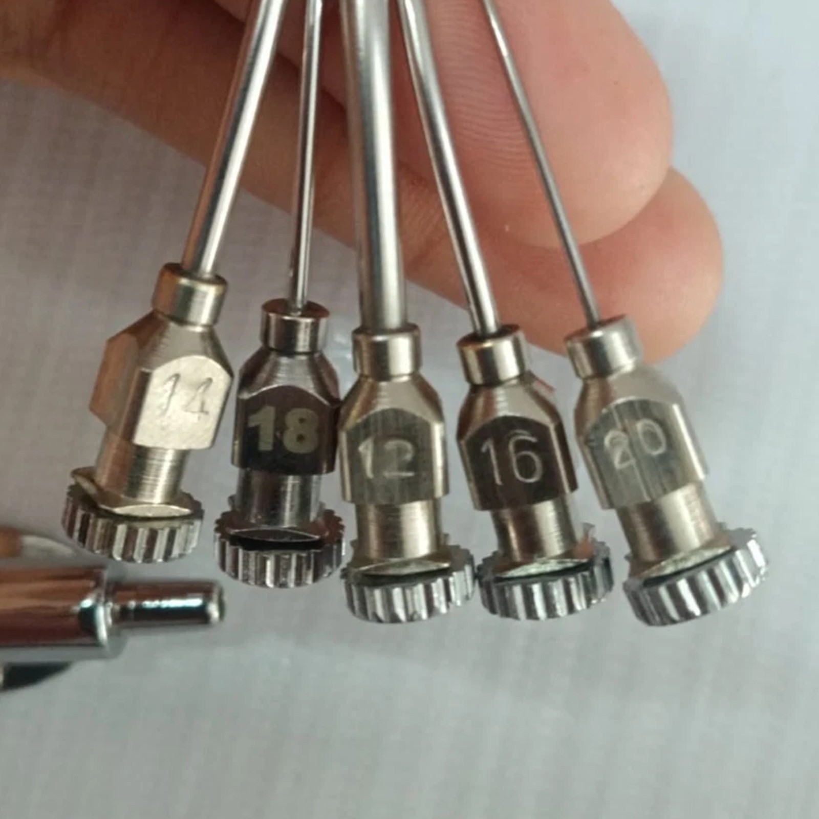 ENT Micro Suction Tube Set of 5 Cannula 12, 14, 16, 18, 20, Gauge ENT instrument