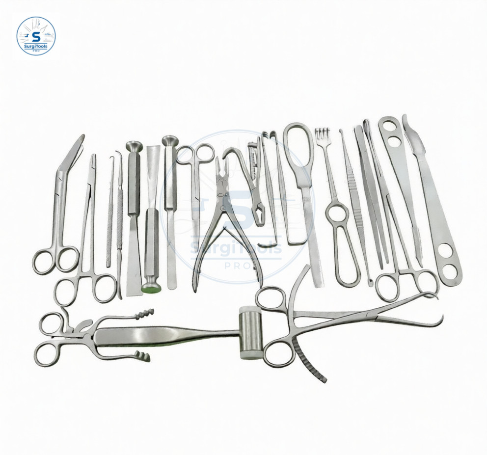 Basic Major Orthopedic Set of 22 pcs Stainless Steel Surgical Instruments