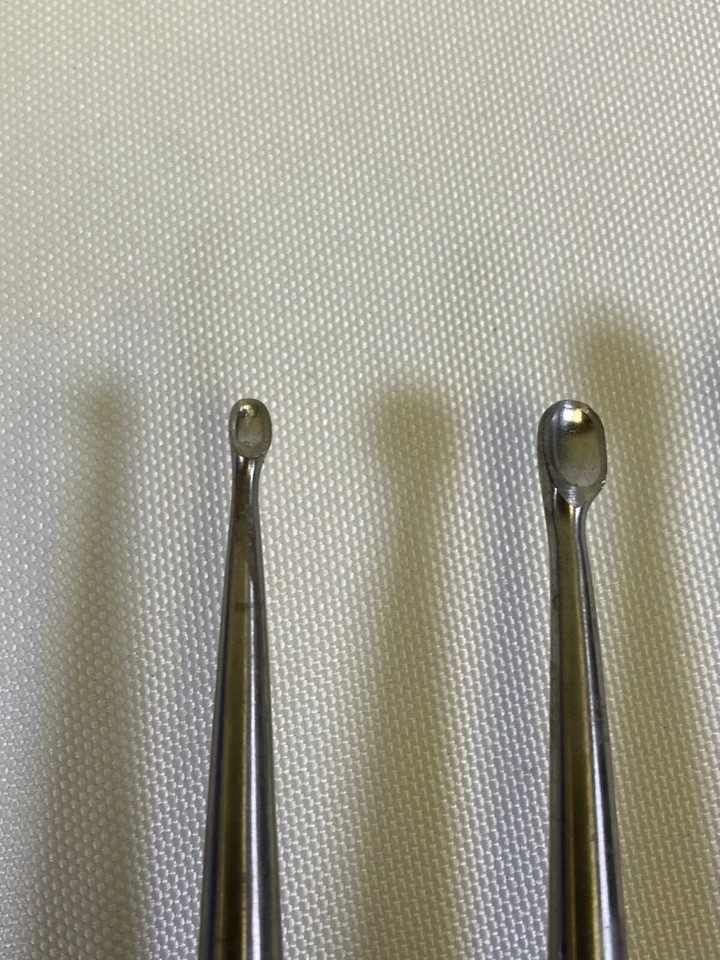 Set of 5 Codman Straight Cobb Curettes Sizes 0/1/3/4/5 x 11″ Orthopedics