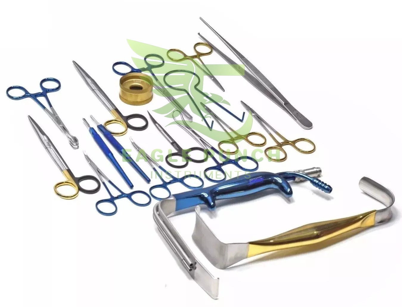 Tebbetts Breast Surgery Instruments Set of 38 PCs, Breast Augmentation Set