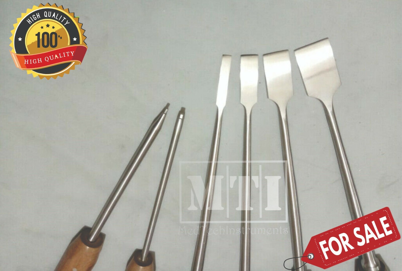 Screw Driver Bone Chisel Fiber Handle Surgical Orthopedic Instruments 6 PCS