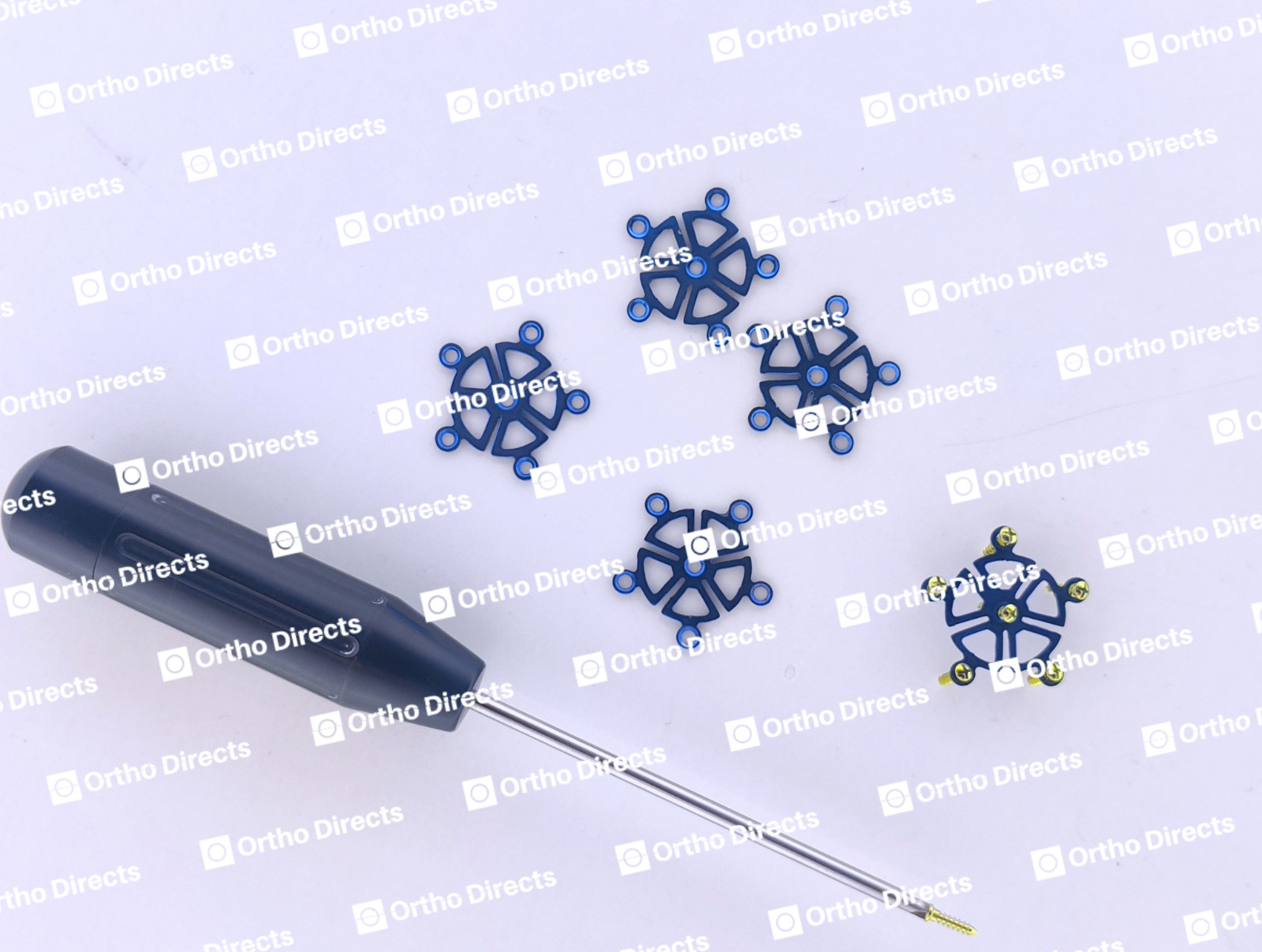 1.5mm Cranial Burr Hole Cover Plates W/ Cross Drive 5-6mm Screws 31 Pcs Set