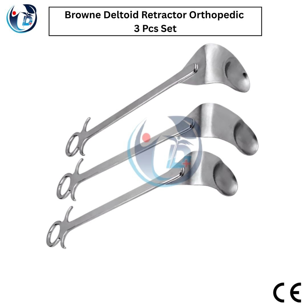 Browne Deltoid Retractor Orthopedic Surgical Instruments 3 Pcs Set High Quality