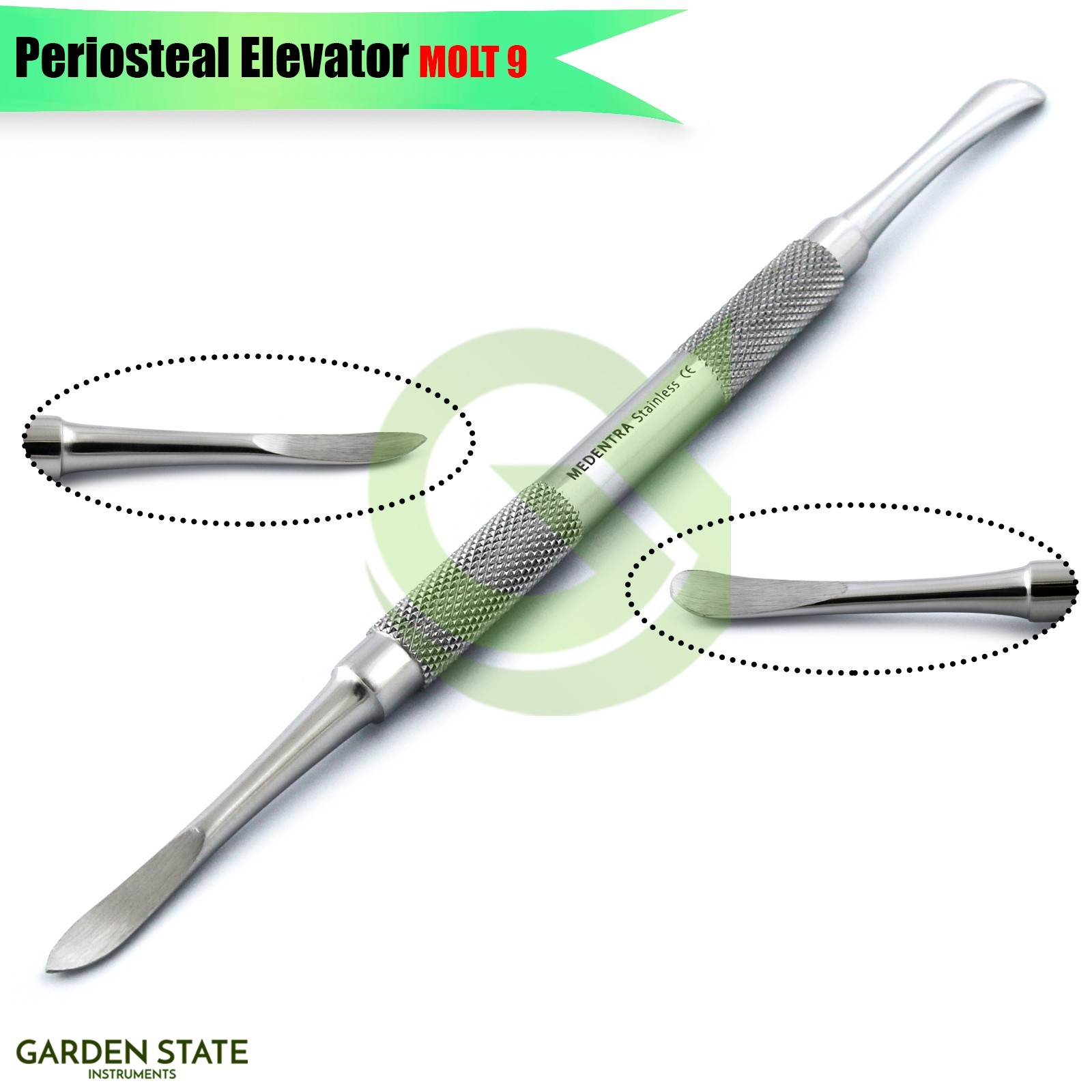 Dental Modified Widman Flap Surgery Kit Molt 9 Curette Retractor Scalpel Forceps