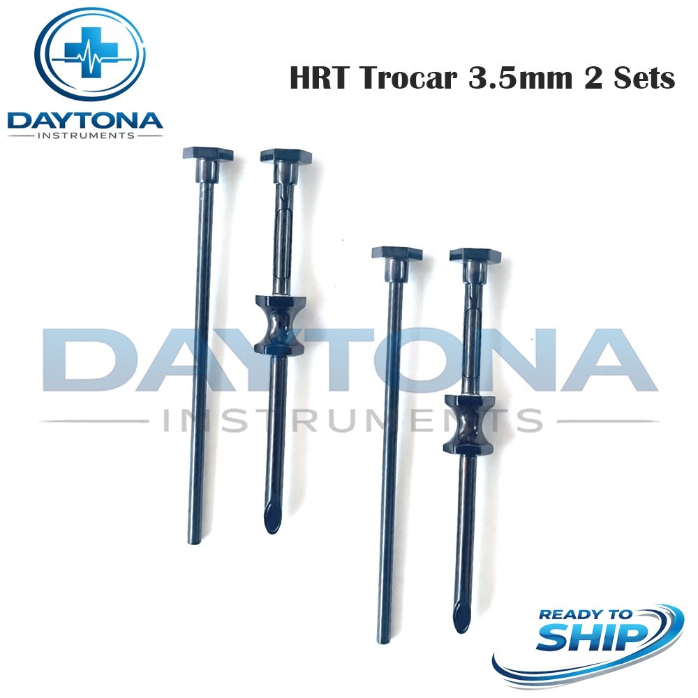 HRT Trocar 3.5mm Hormone Replacement Pellet Insertion Kit Black Coated Surgical