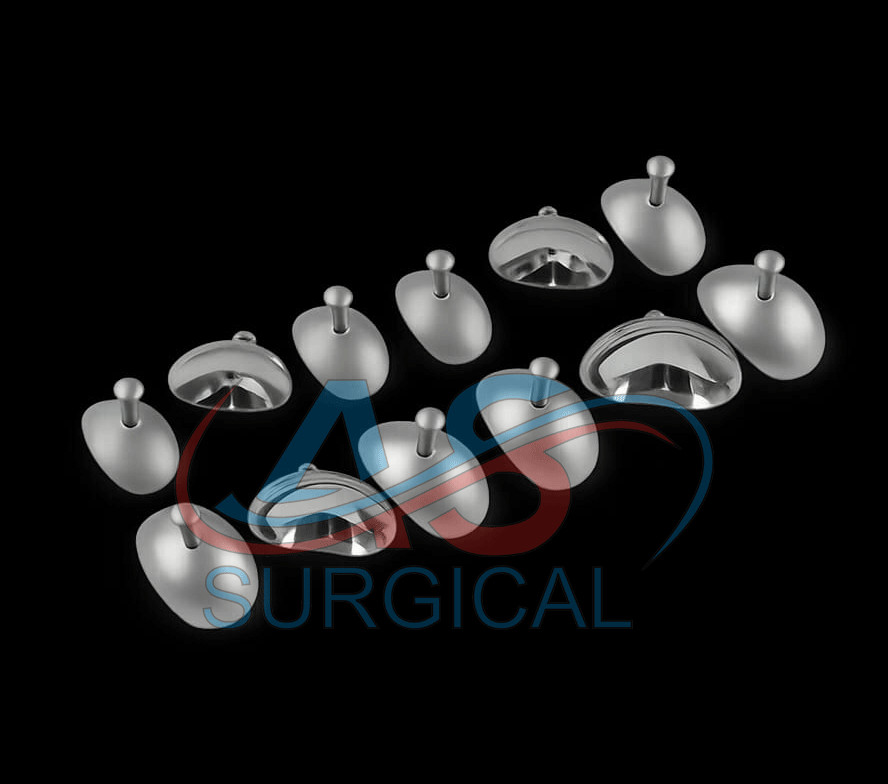 New Lot of 12 Corneal Shield Laser Eye Shield Corneal Protector Stainless Steel