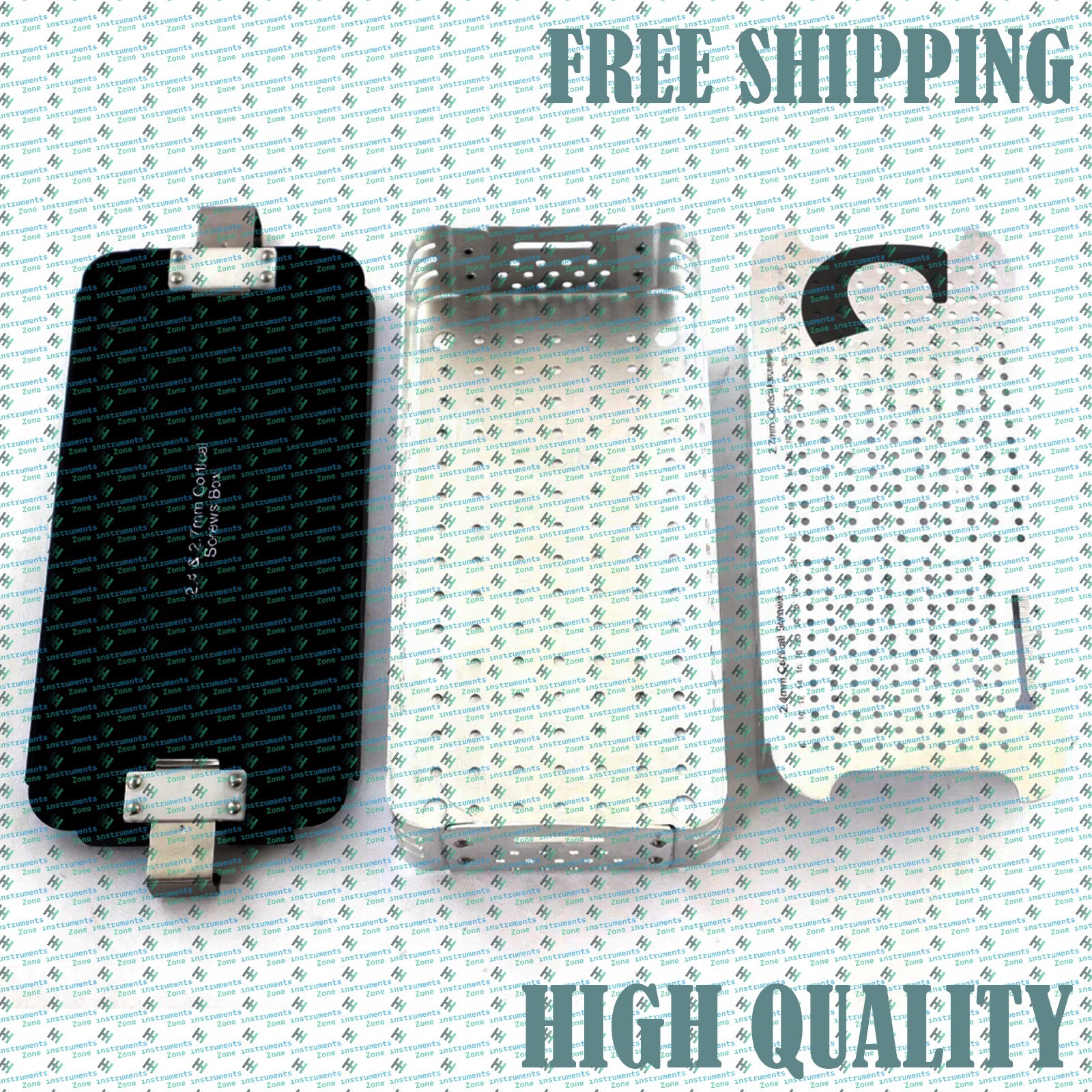 2.4mm & 2.7mm Cortical Screw Box | Aluminum Rack & Sterilization Case