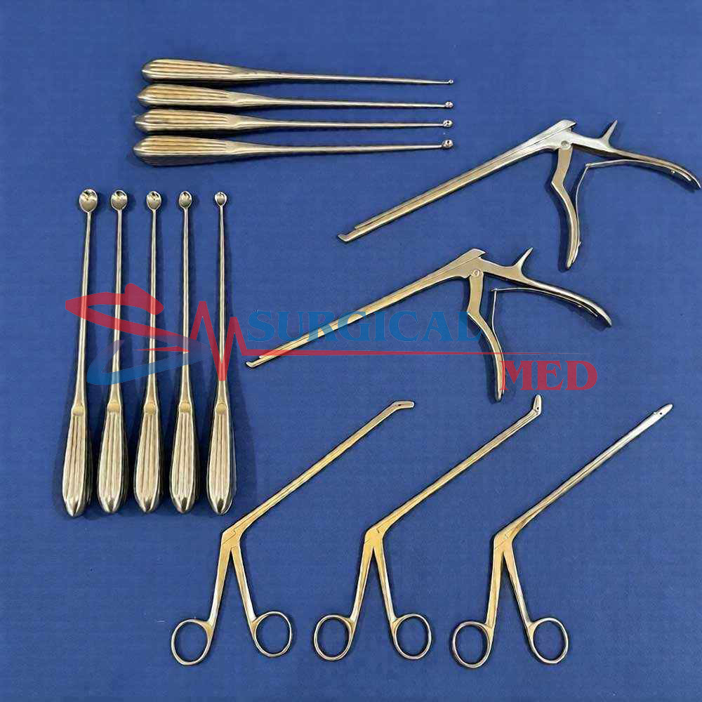 Laminectomy Instruments Set 14 PCs Orthopedic Spine Surgery Stainless Steel