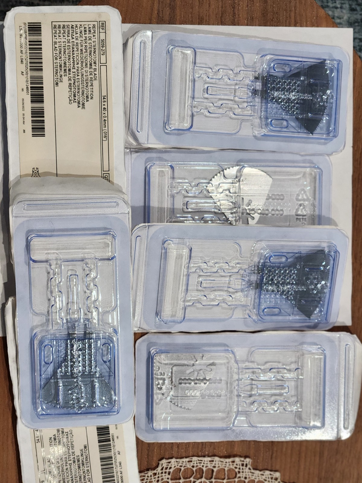 CONMED REPEAT STERNOTOMY TOOL #5059-279 NEW 54.6X40X0.4MM LOT/4 (2027)