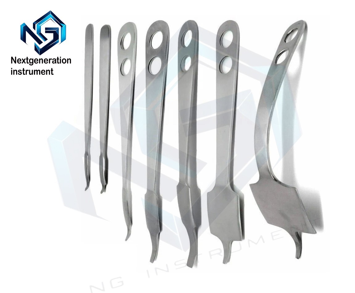 Hohmann Retractor Set 7 Pc German Stainless Steel Orthopedic Surgical Instrument