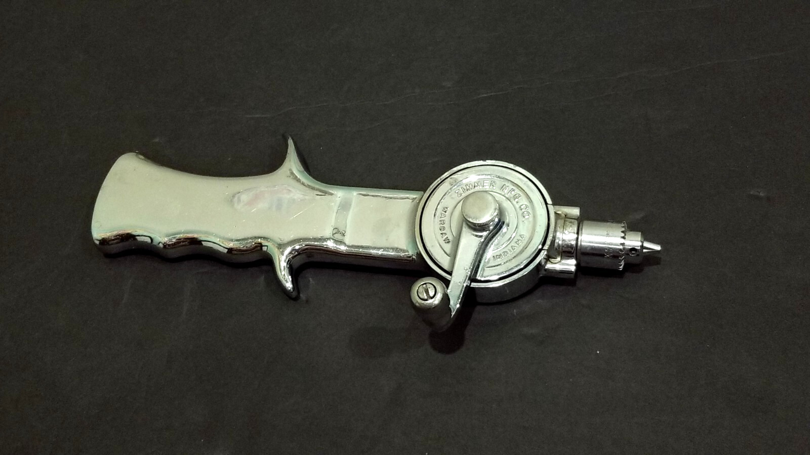 Zimmer Mfg. Co Warsaw Indiana Chrome Surgical Hand Drill