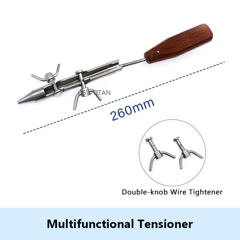 Double-knob wire tightener Cerclage Wire Twisters Pin and Wire Instrument