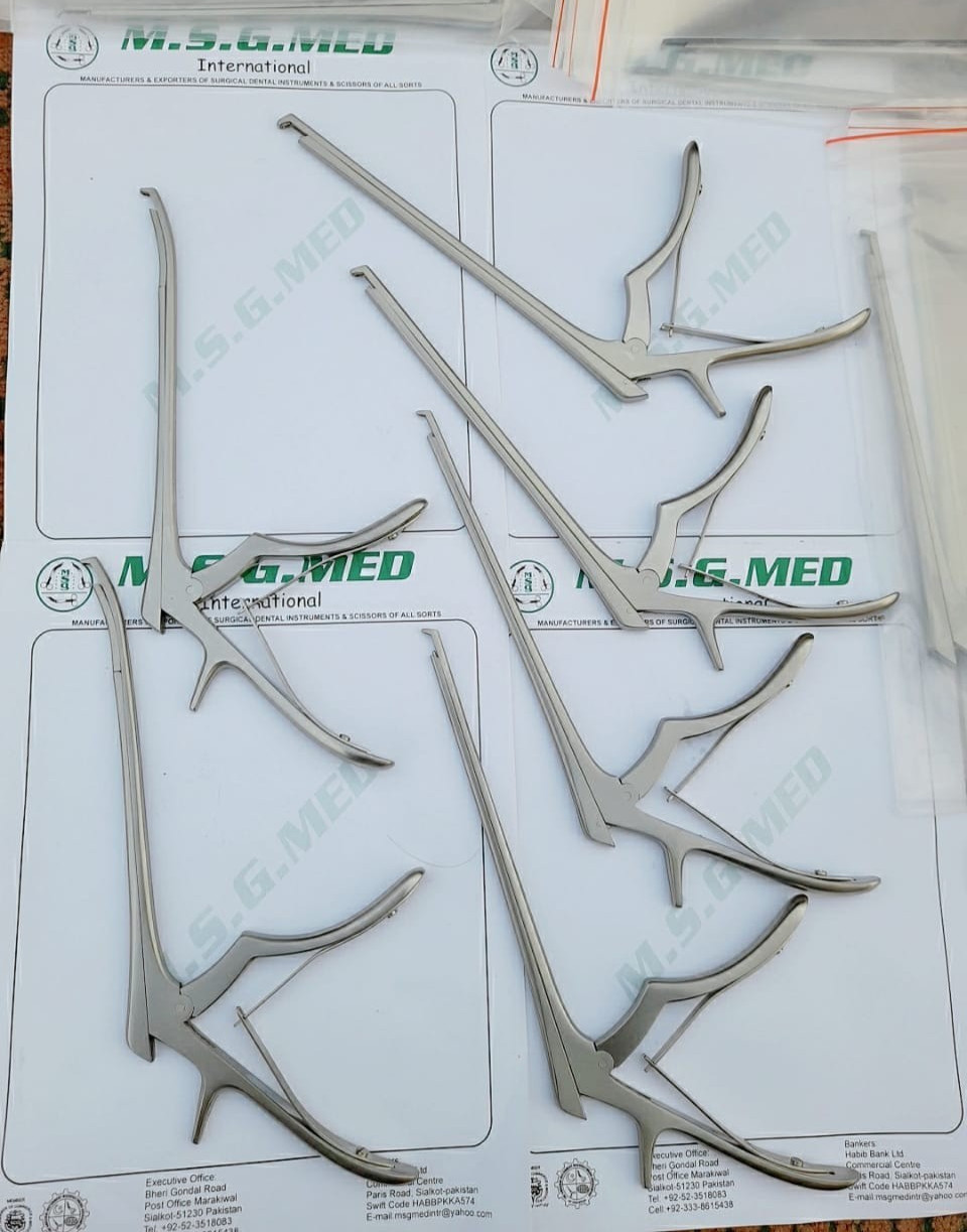 Orthopedic Spinal Kerrison Laminectomy Punch with Bone Ejector 20cm 4PCS Set