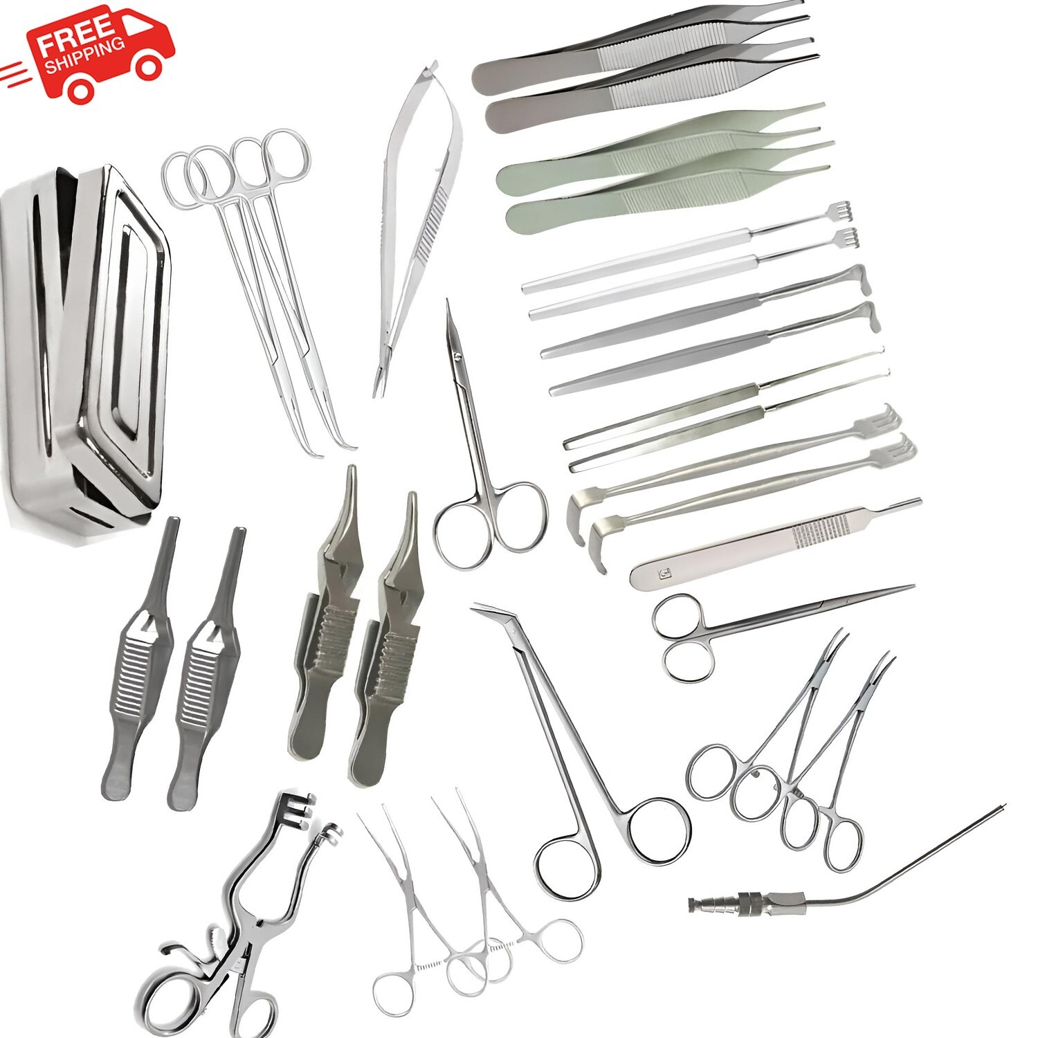 AV Fistula Surgery Set Arteriovenous Fistula Surgical Instrument set of 30-pcs