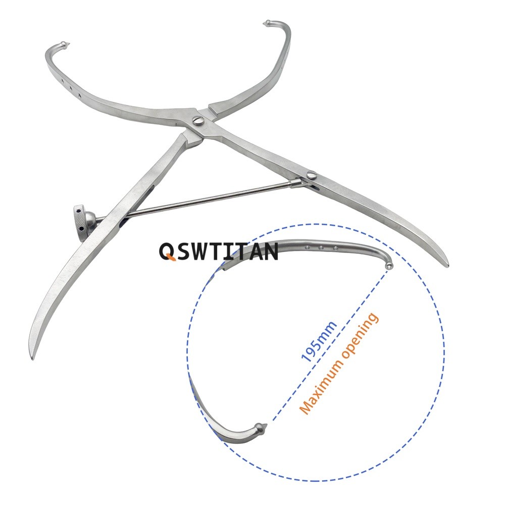 Orthopaedic Pelvic Reduction Forceps Long Pointed Ball Tip Instruments