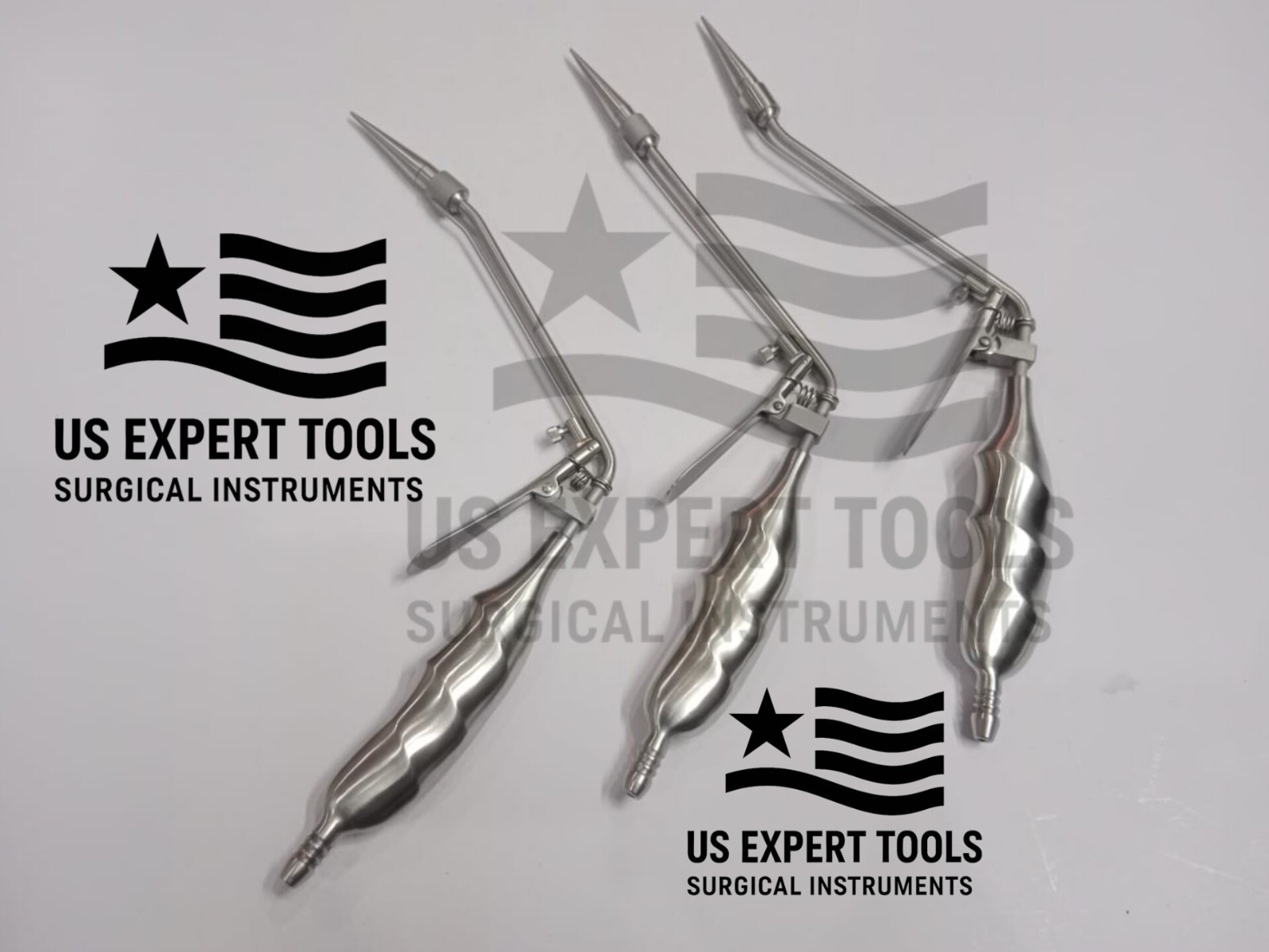 SET OF 3 Hemorrhoid Suction Ligator Rectal Surgical Instrument STR+ANGLE DOWN+UP