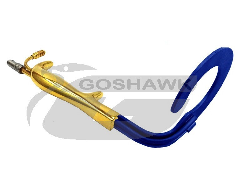 BREAST SURGERY FIBER OPTIC C Circular Ring Breast Retractor With Blue colour CE